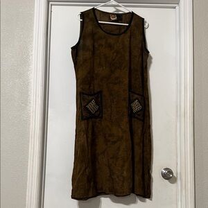 Vintage BoHo dress brand pearls